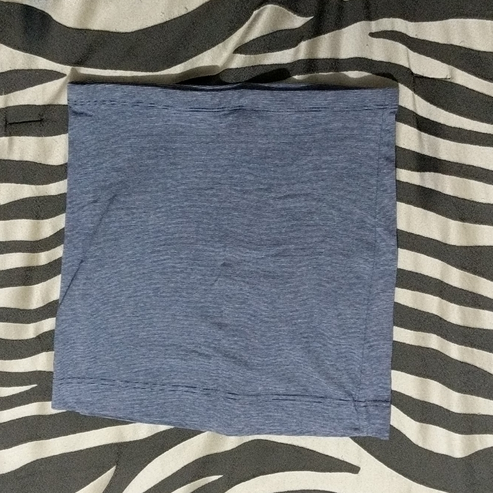 Stripped blue skirt